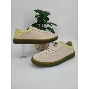 OluKai Men’s Punini Beige Leather Lace Up Sneakers Comfort Size 12 US